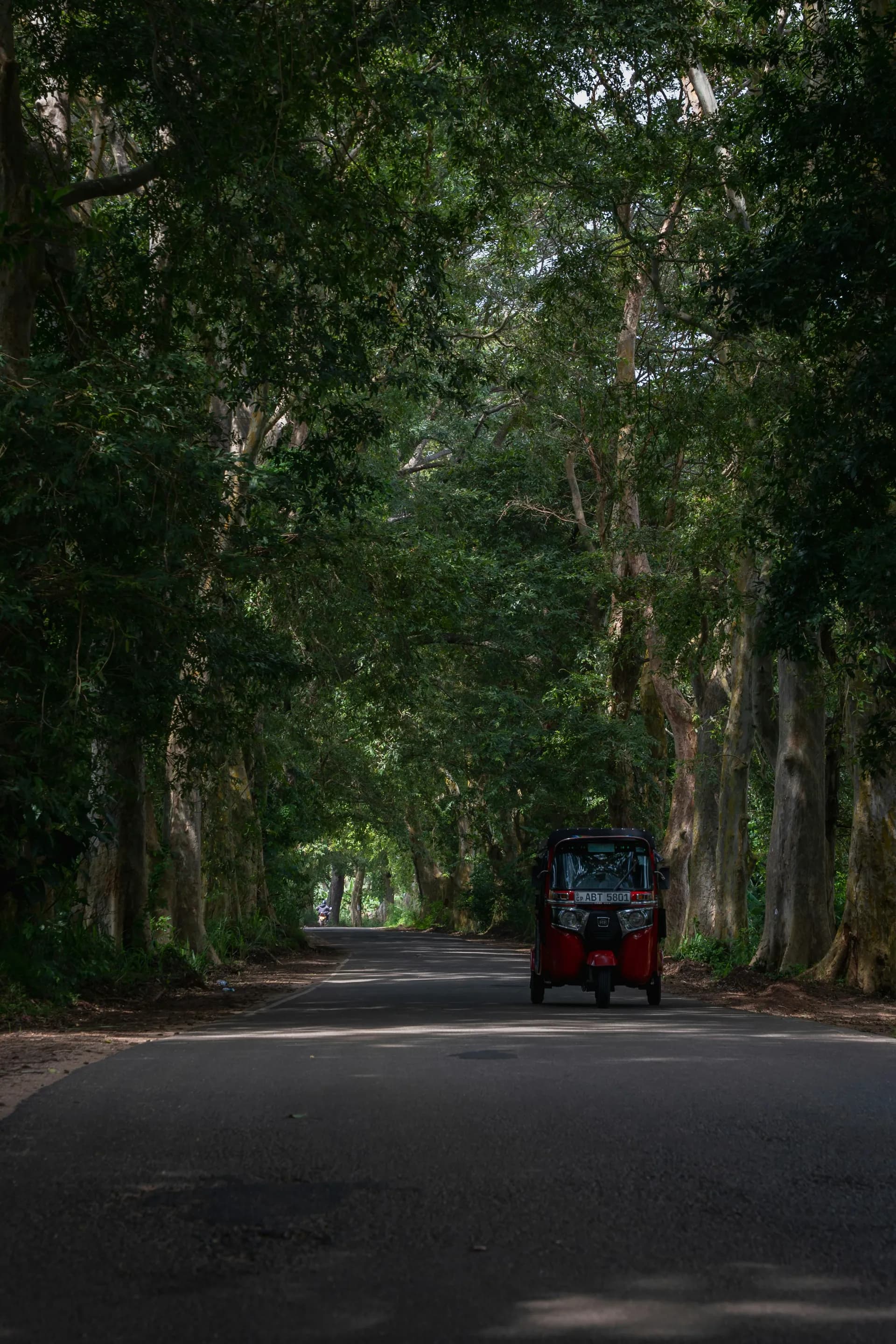 Tuk tuk on Sri Lankan street