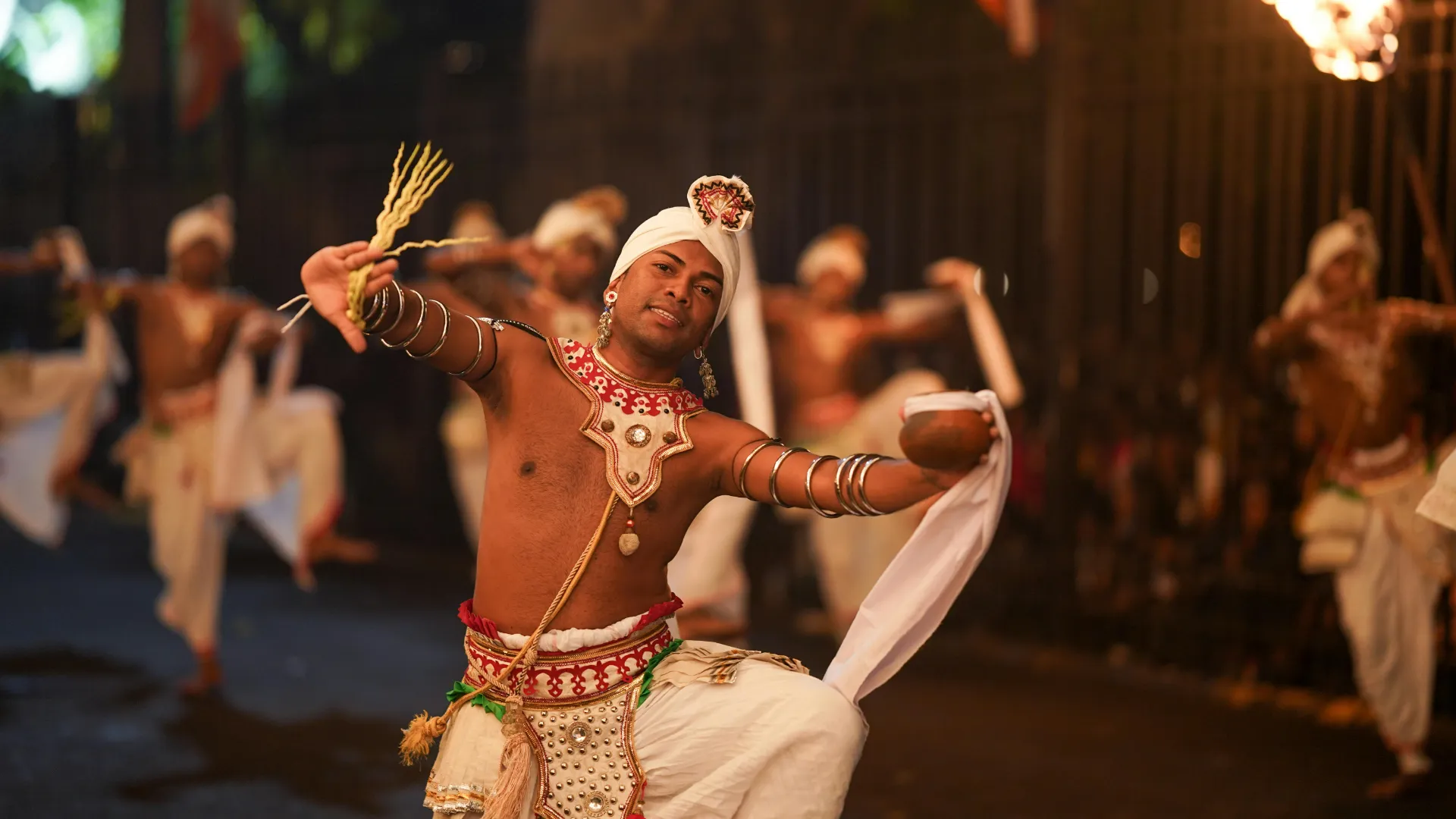 Traditional Sri Lankan dance performance