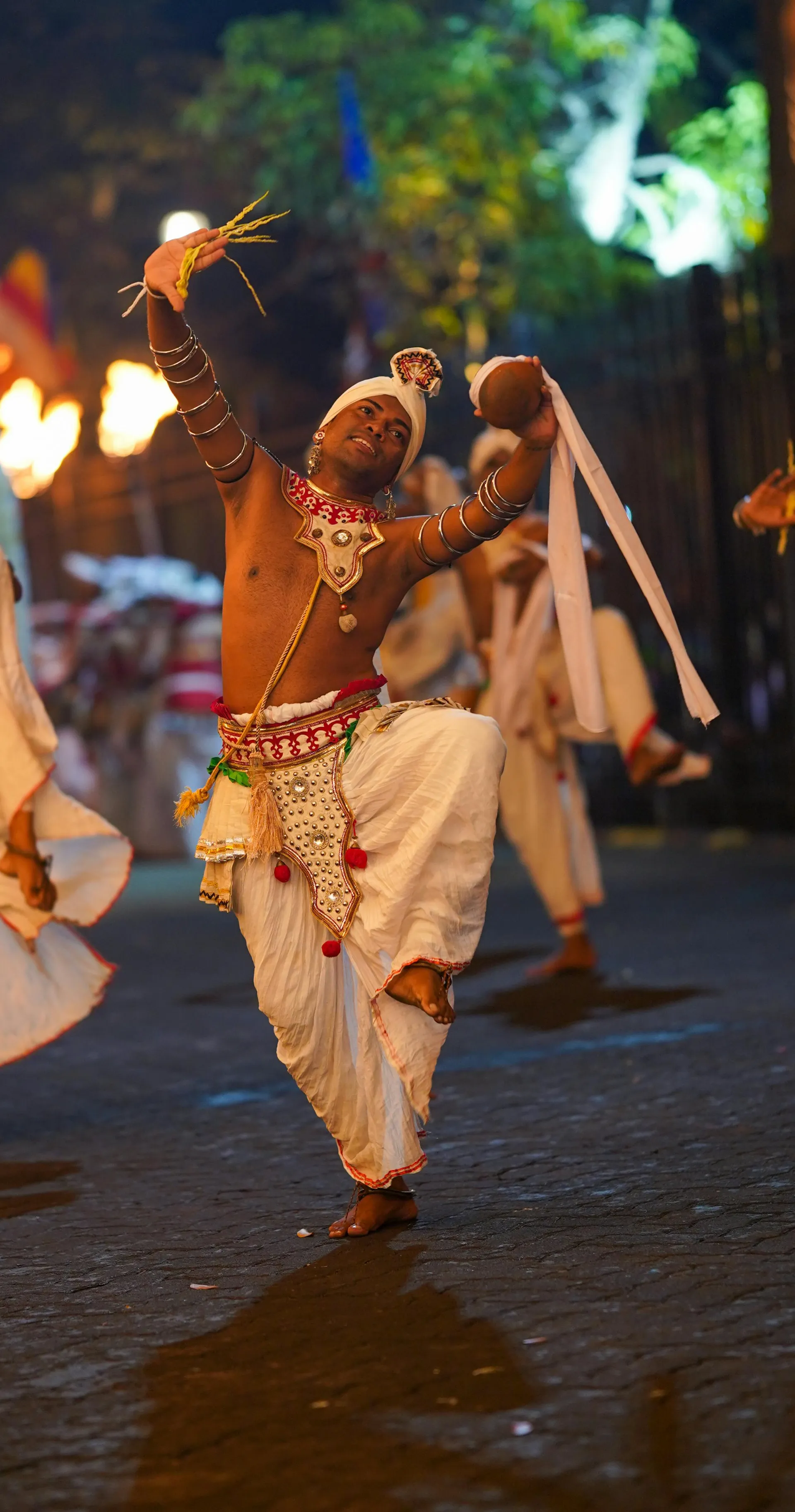 Traditional Kandyan dancer performing in Sri Lanka