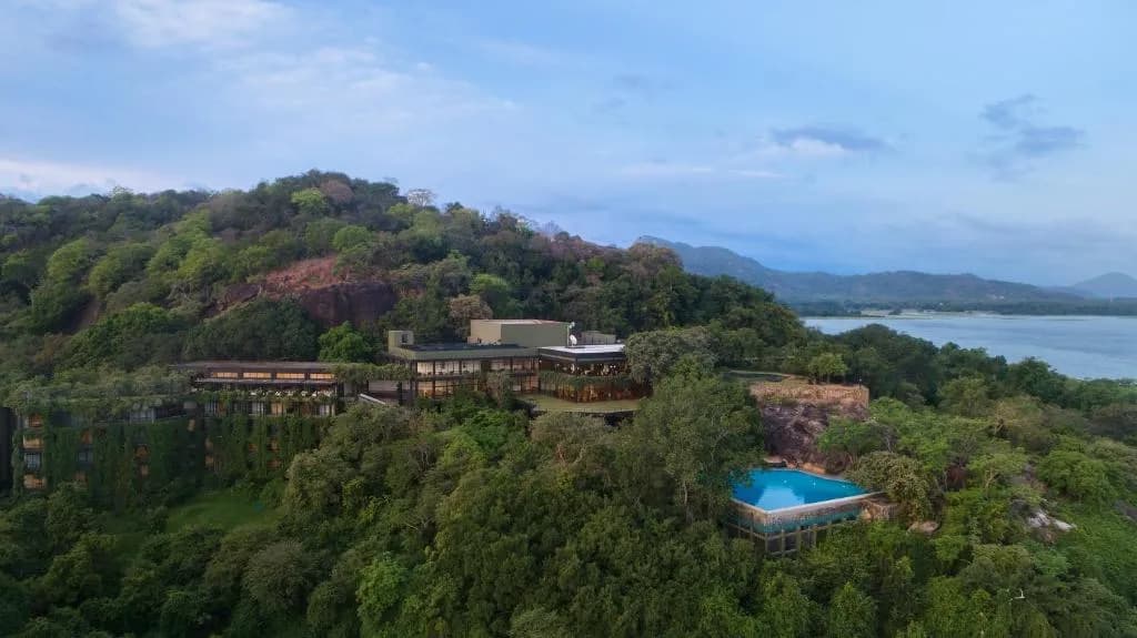 Heritance Kandalama hotel hidden in the jungle by the lake