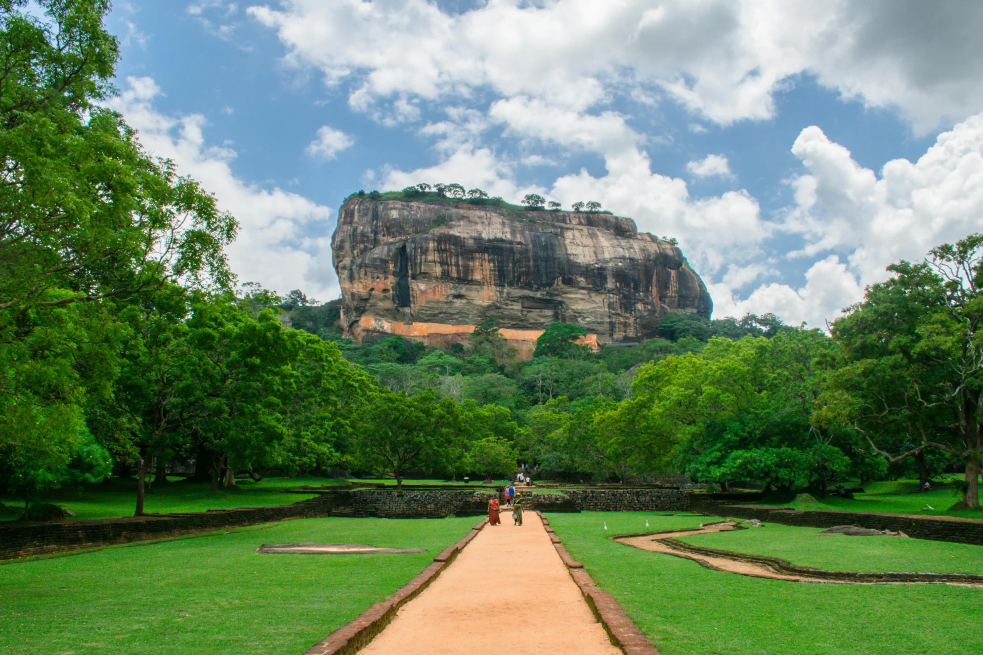 Sigiriya Lion Rock fortress rising above the jungle